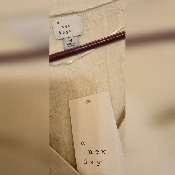 A New Day Cream Cardigan Cozy Sweater - Picture 4 of 4